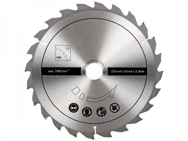 Disc pentru fierastrau circular taiere lemn Scheppach SCH7901301602 O250x30 mm 24 dinti