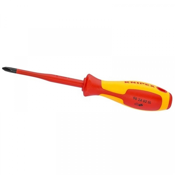 Surubelnita profesionala izolata cu cap cruce (Phillips) Knipex KNI982402SL PH2x212 mm